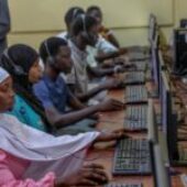 Le Président Bassirou Diomaye Faye au Lancement de la connectivité  universelle par internet satellitaire à LTIMK